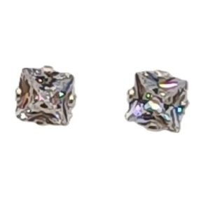 Aretes de Plata 925 - Circonio Pequeño Blanco - 0250