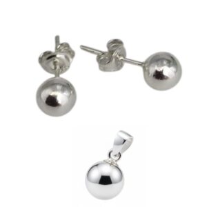 Juego de Plata 925- Pelotas medianas 5585