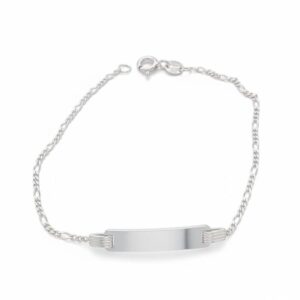 Pulsera de Palta 925- Para Niño placa grande 6480