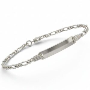 Pulsera de Plata 925- Para Niño Placa Grande 3310