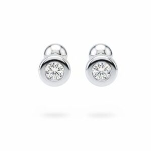 Aretes de Plata 925- Circonio Pequeño 9338